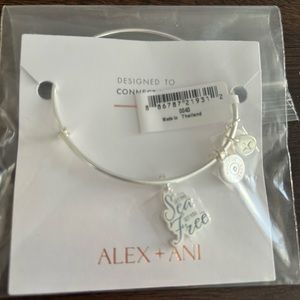 COPY - NWT Alex & Ani ‘Let the Sea Set You Free’ silver bangle bracelet/ in pla…